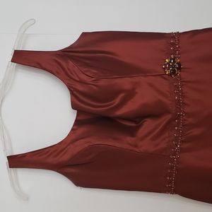 Lazaro copper formal gown in size 12